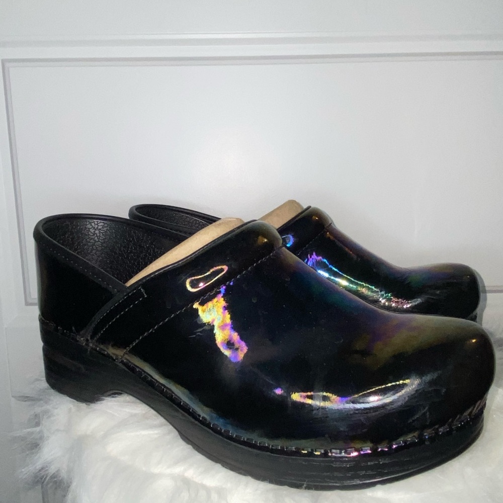 Iridescent Dansko Work Shoes